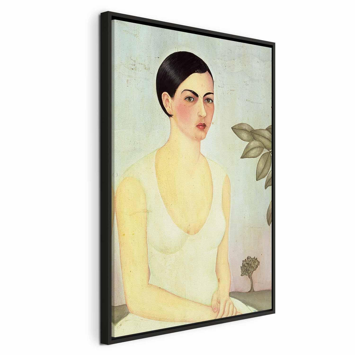 Leinwandbild - Frida Kahlo – The White Lady