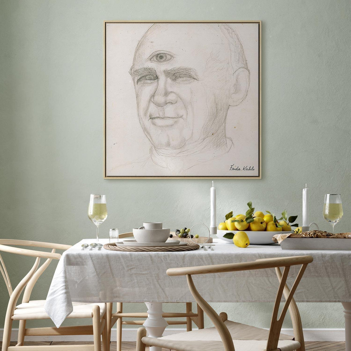Leinwandbild - Frida Kahlo – Portrait of Nacho Aguirre