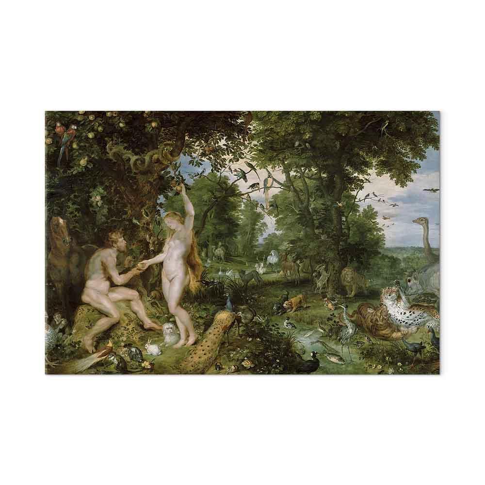 Leinwandbild - Peter Paul Rubens – The Garden of Eden with the Fall of Man