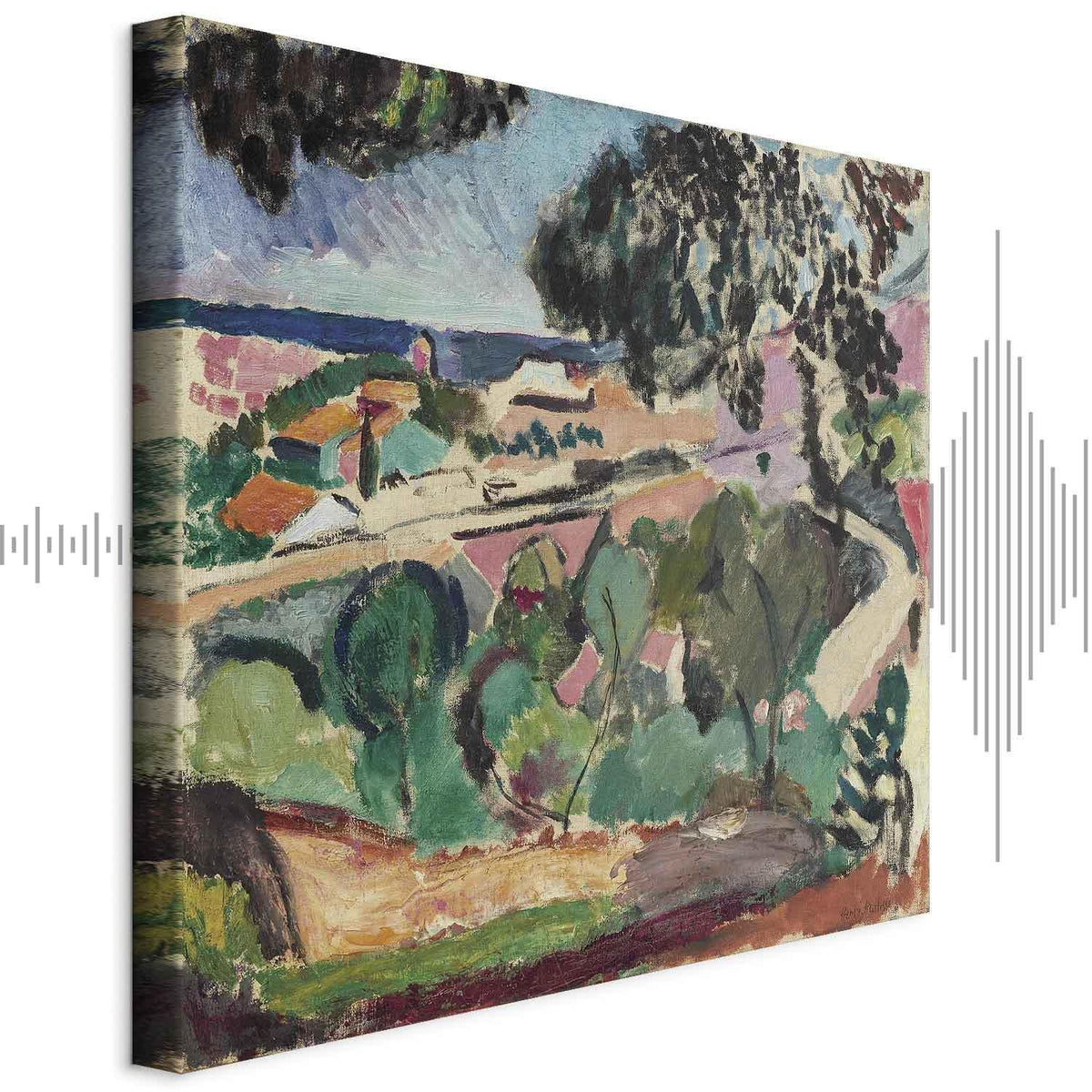 Leinwandbild - Henri Matisse – Landscape at Collioure