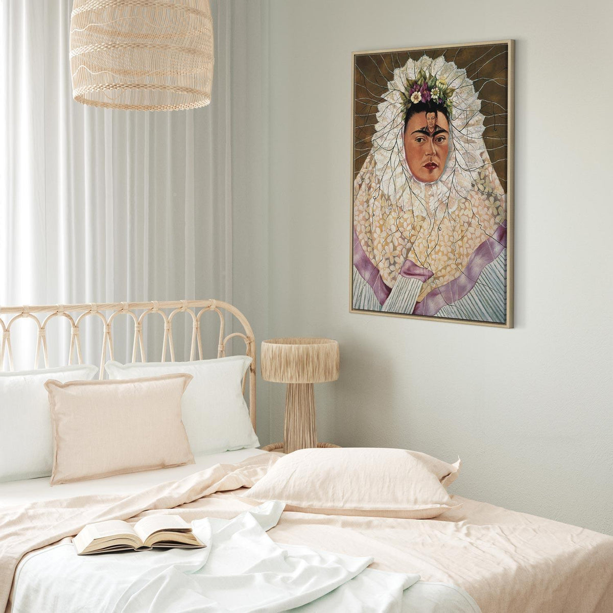Leinwandbild - Frida Kahlo – Self-Portrait as a Tehuana (Diego on My Mind)