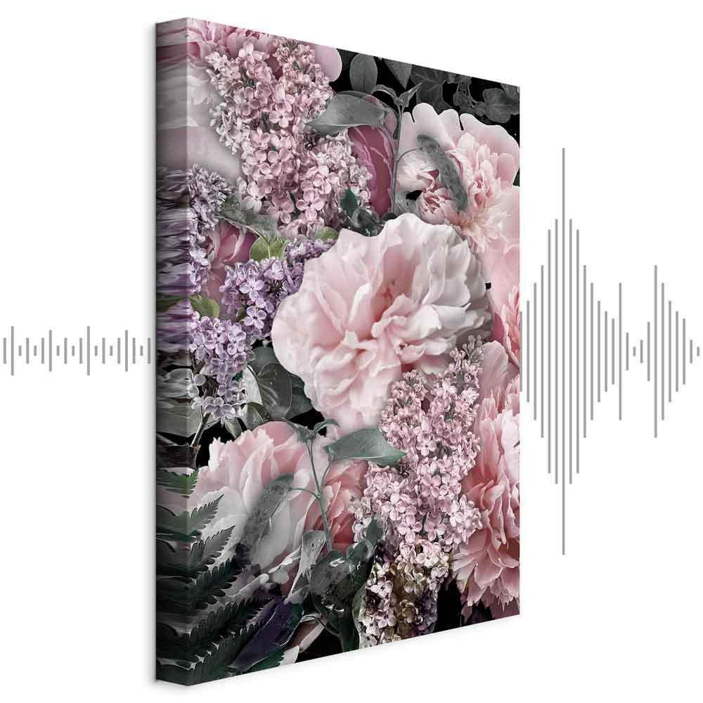 Leinwandbild - Among Flowers (1-part) - Blooming Plants in Nature's Colors