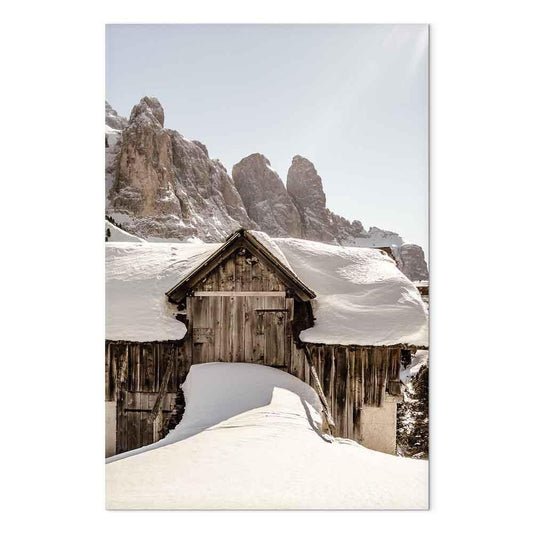 Leinwandbild - Winter in the Dolomites (1 Part) Vertical