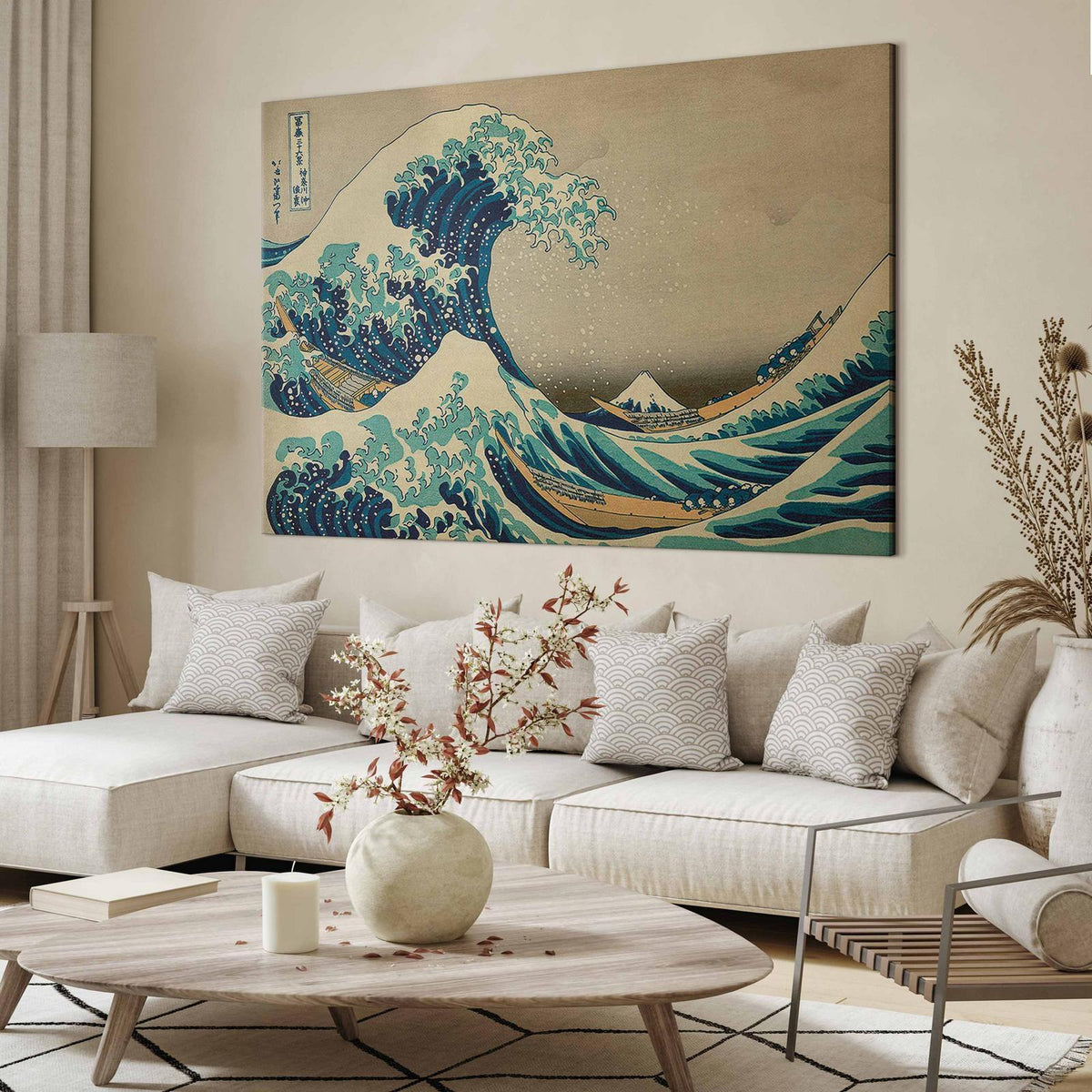 Wandbild XXL – Hokusai Katsushika – Die große Welle vor Kanagawa