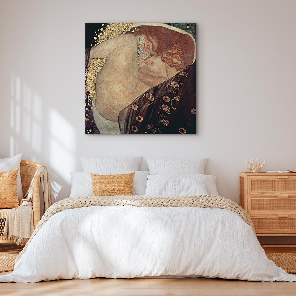 Leinwandbild - Gustav Klimt – Danae