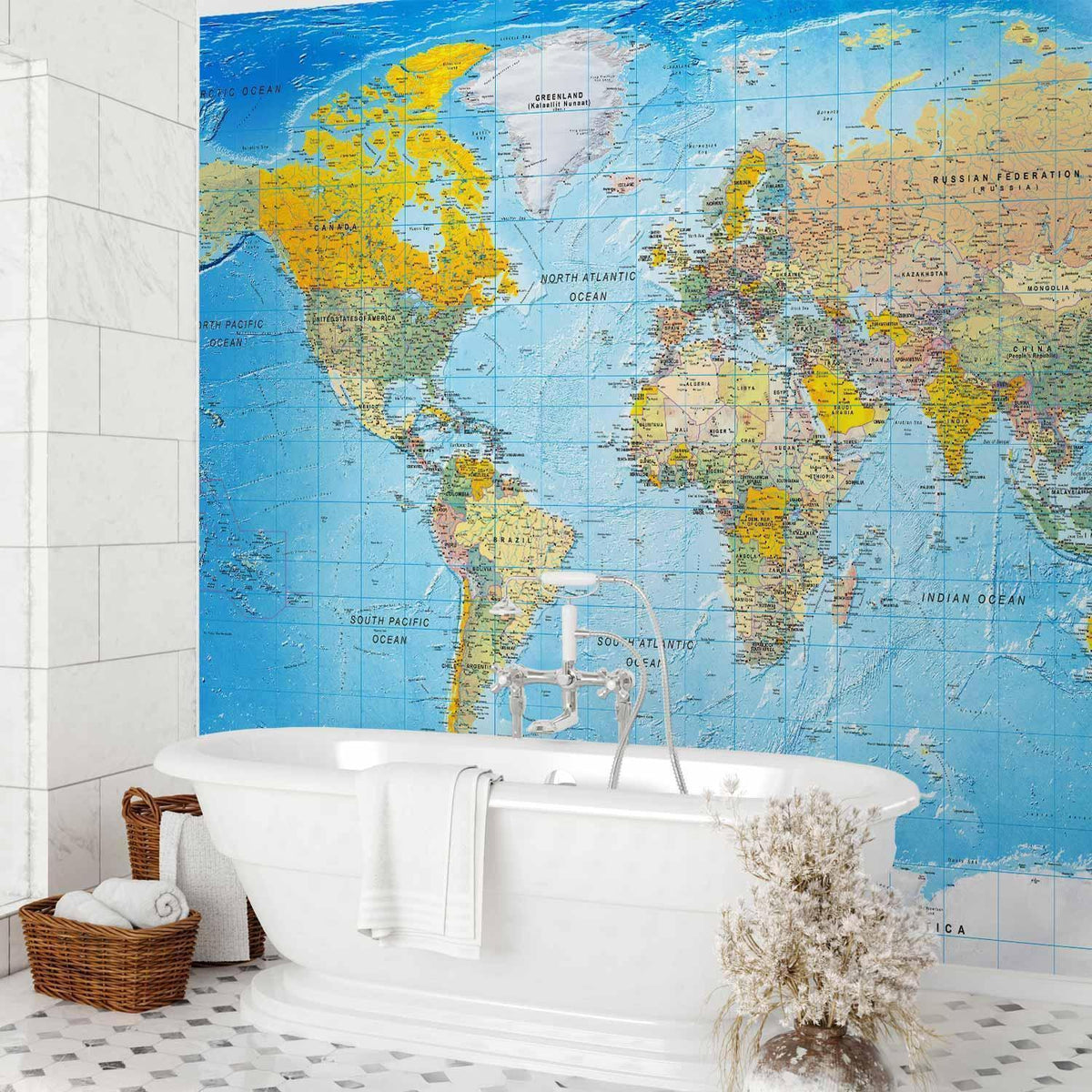 Fototapete - World Classic Map