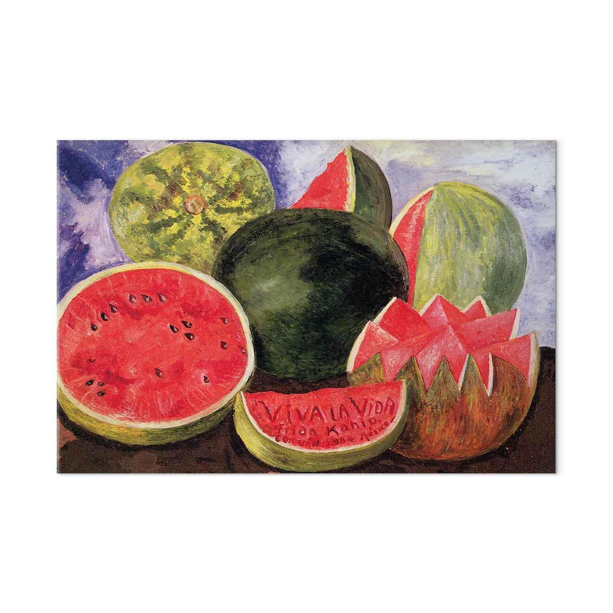 Leinwandbild - Frida Kahlo – Viva la Vida
