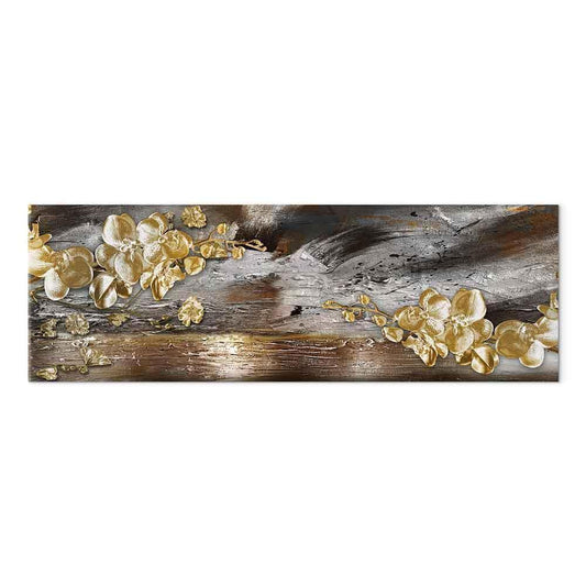 Leinwandbild - Golden Garden (1 Part) Narrow