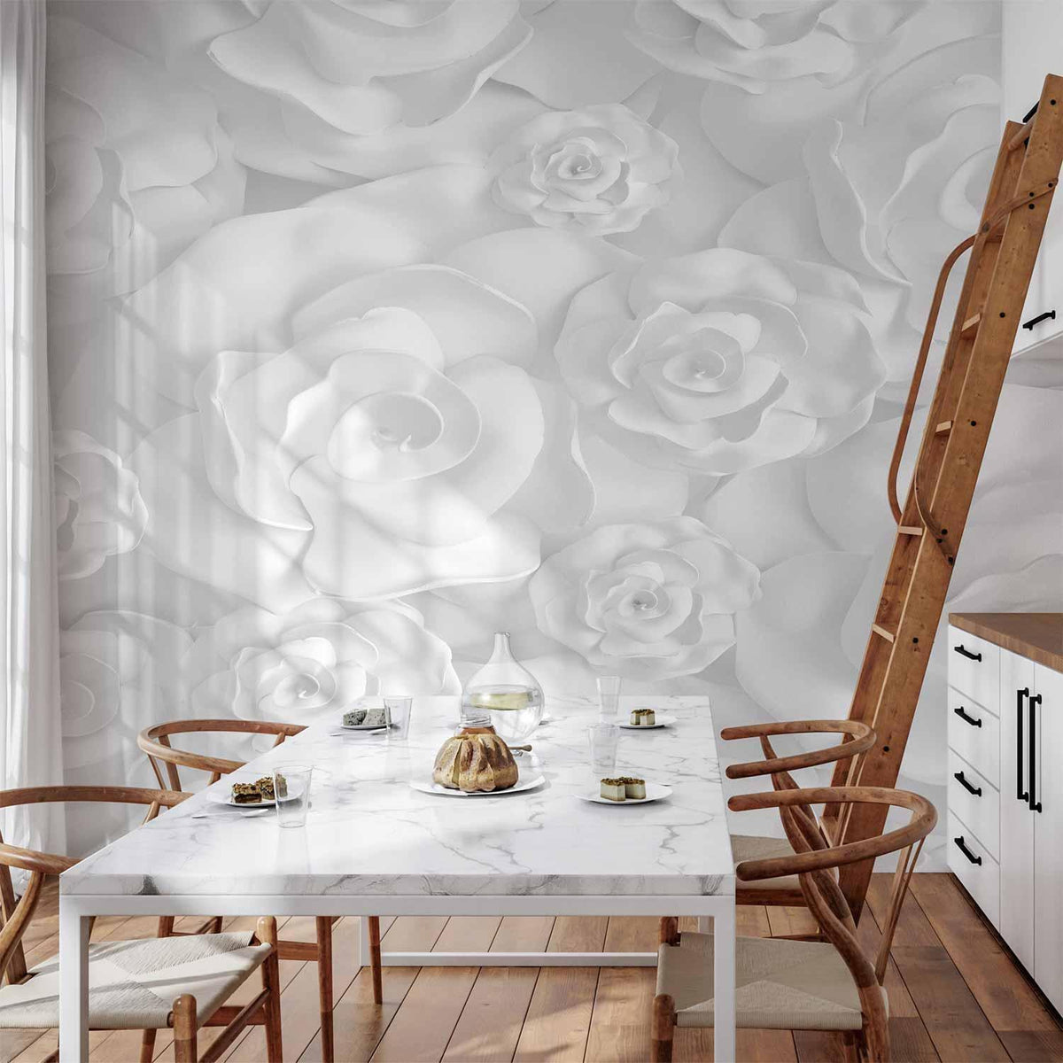 Fototapete - Plaster Flowers
