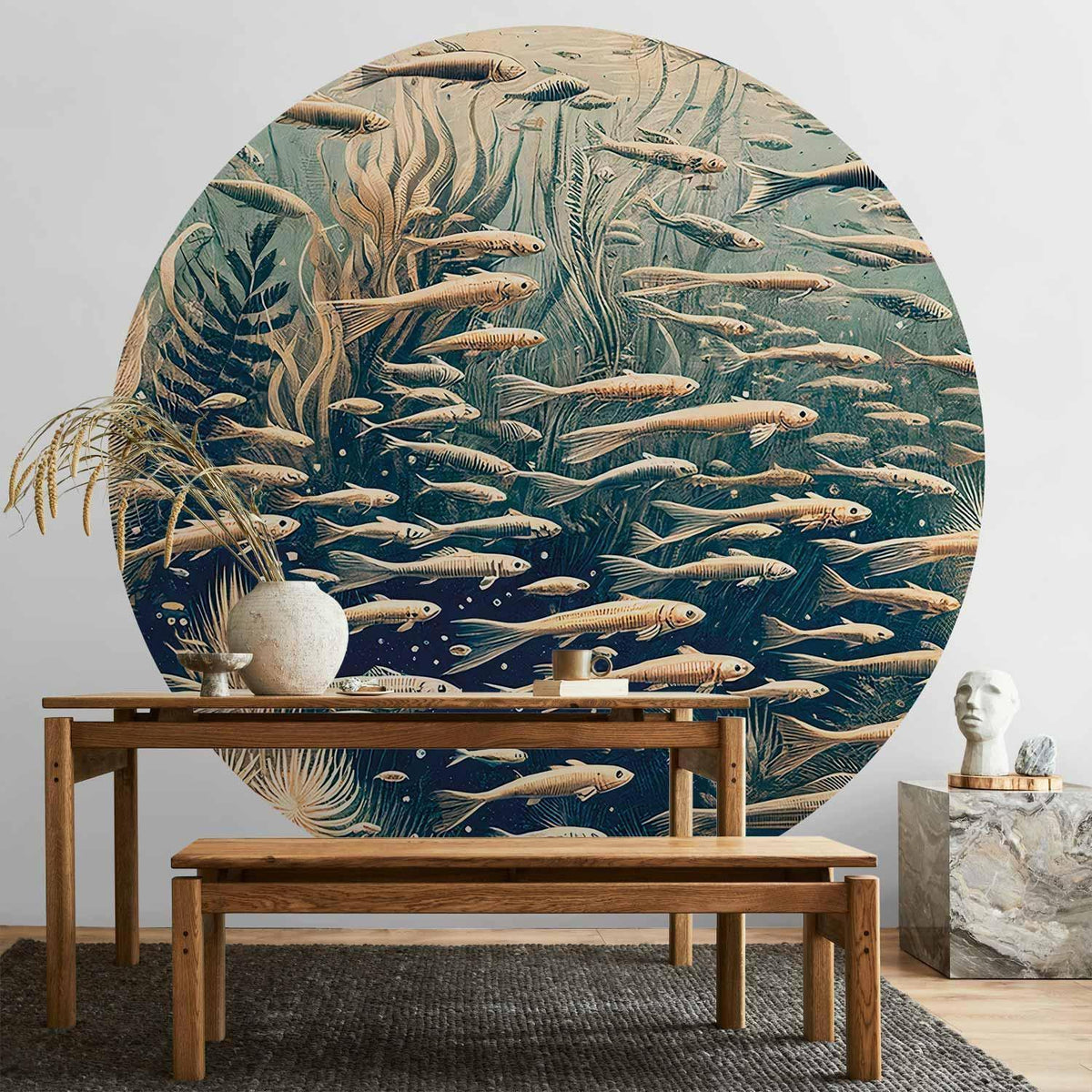Runde Fototapete - Oceanic nature