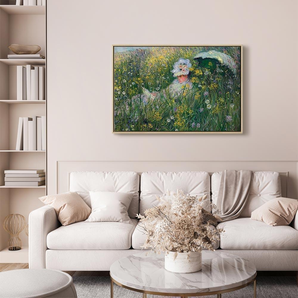 Leinwandbild - Claude Monet – In the Meadow