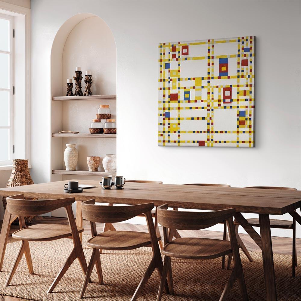 Leinwandbild - Piet Mondrian – Broadway Boogie Woogie