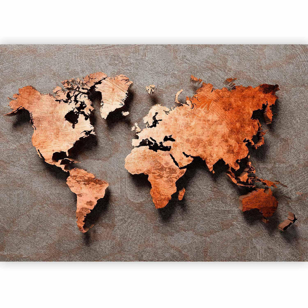 Fototapete - Copper Map