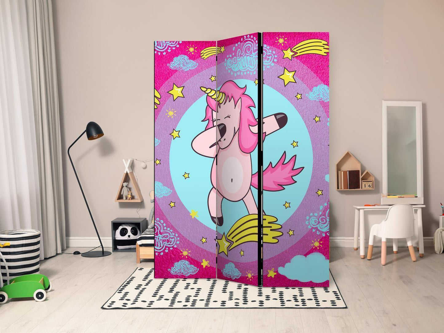 Paravent - Dancing Unicorn Artgeist