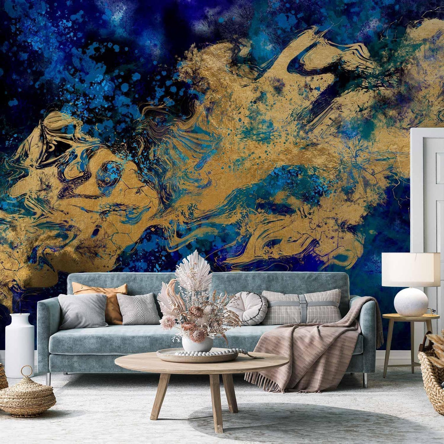 Fototapete - Gorgeous Blue Artgeist
