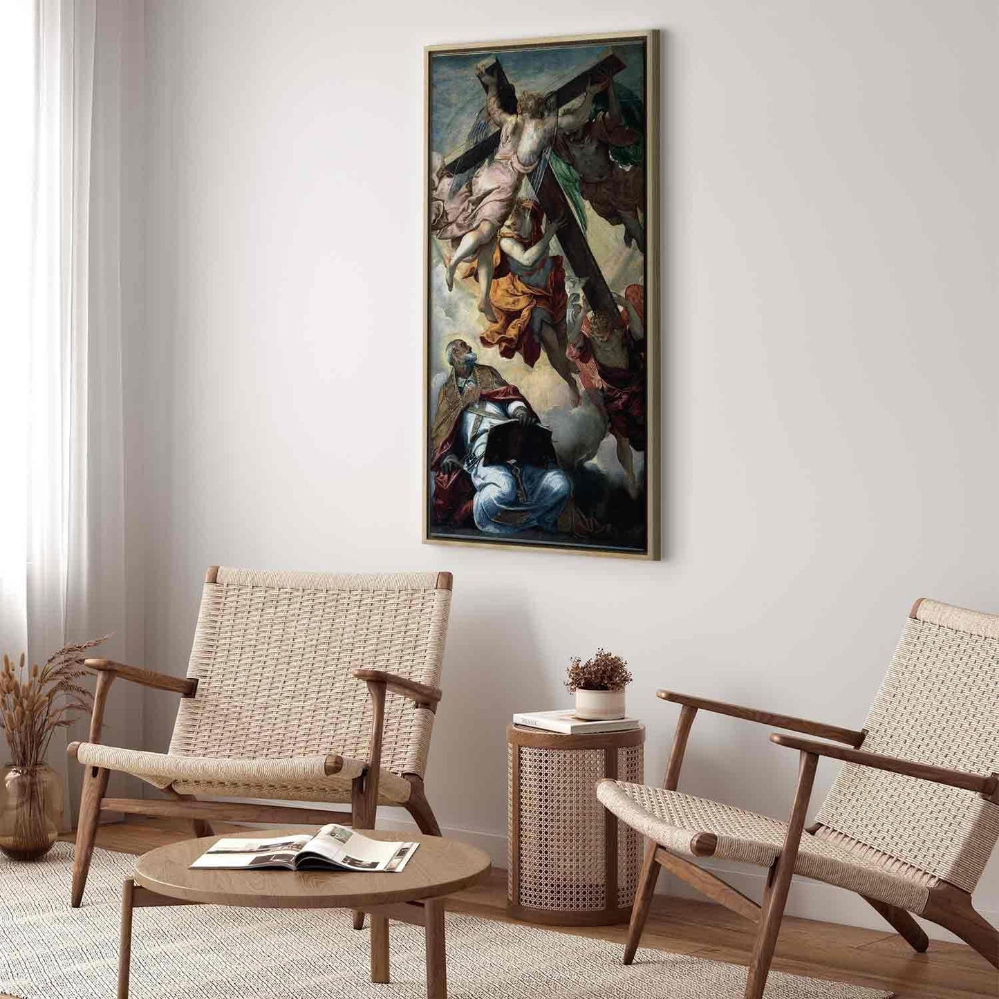 Leinwandbild - Apparition of the Cross to St Peter (Tintoretto ) Artgeist