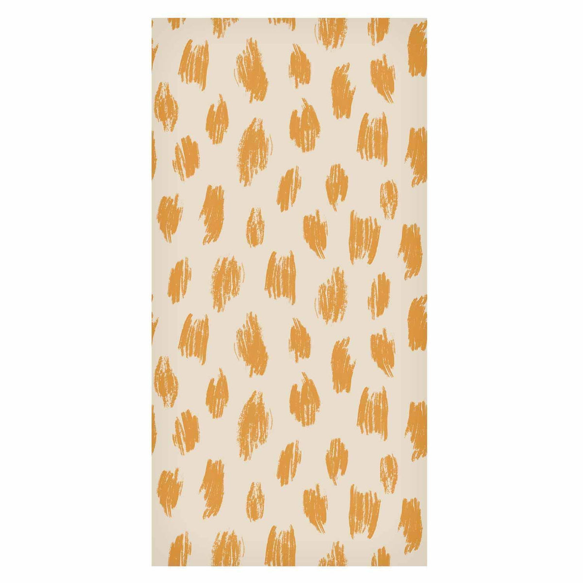 Tapete - Drawn Pattern in Dots and Spots - in shades of orange and ecru