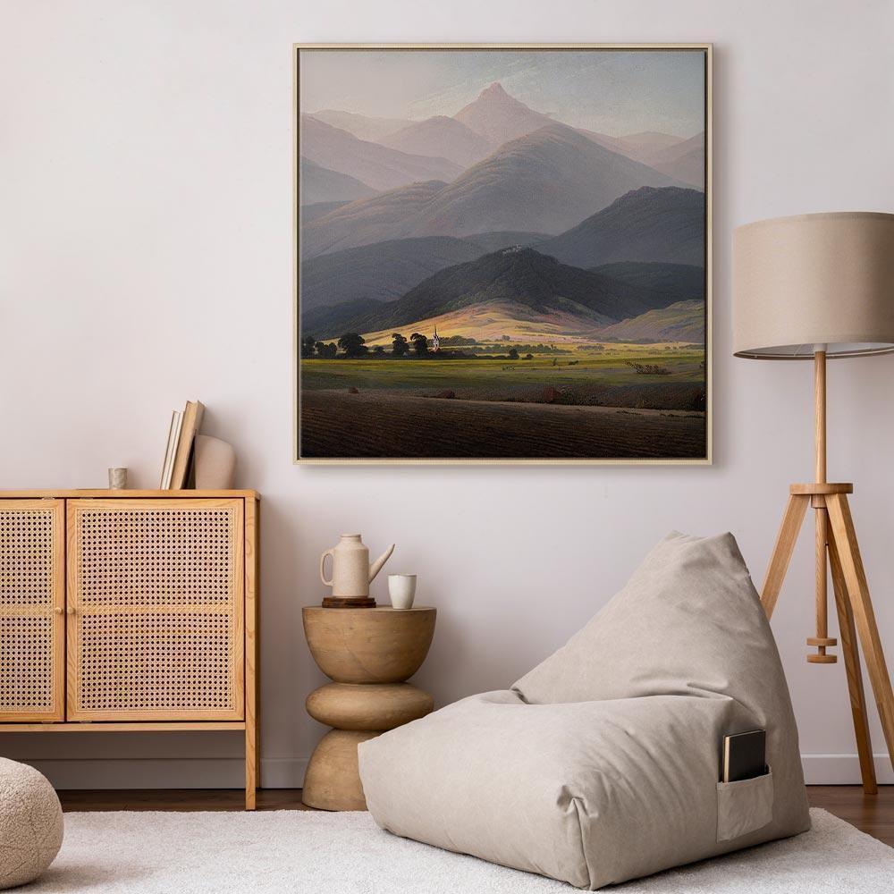 Leinwandbild - Caspar David Friedrich – The Great Mountains