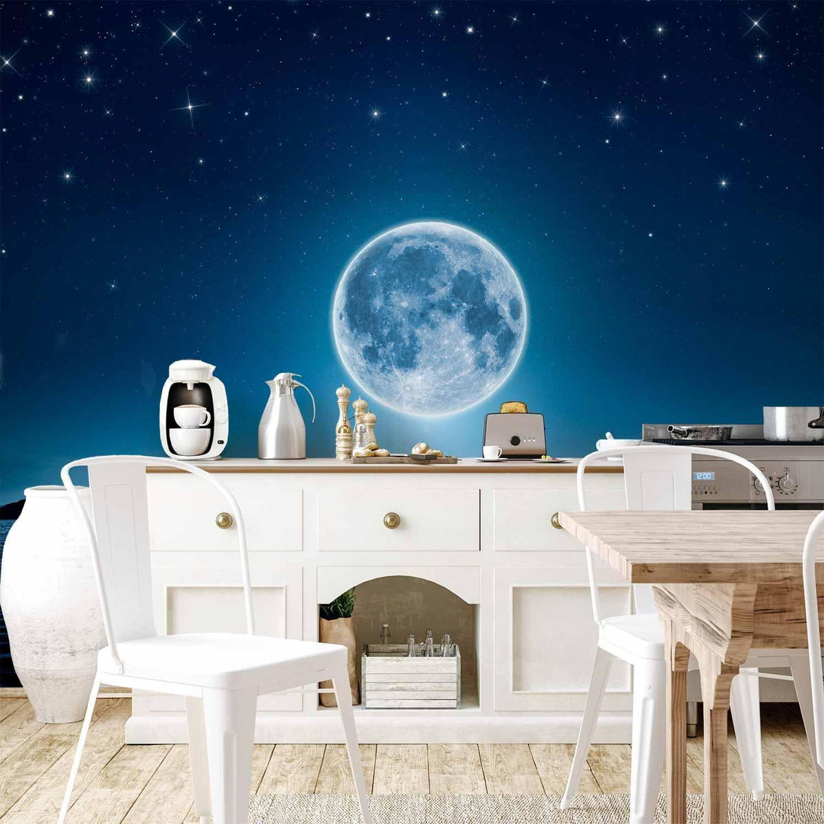 Fototapete - Moonlit night