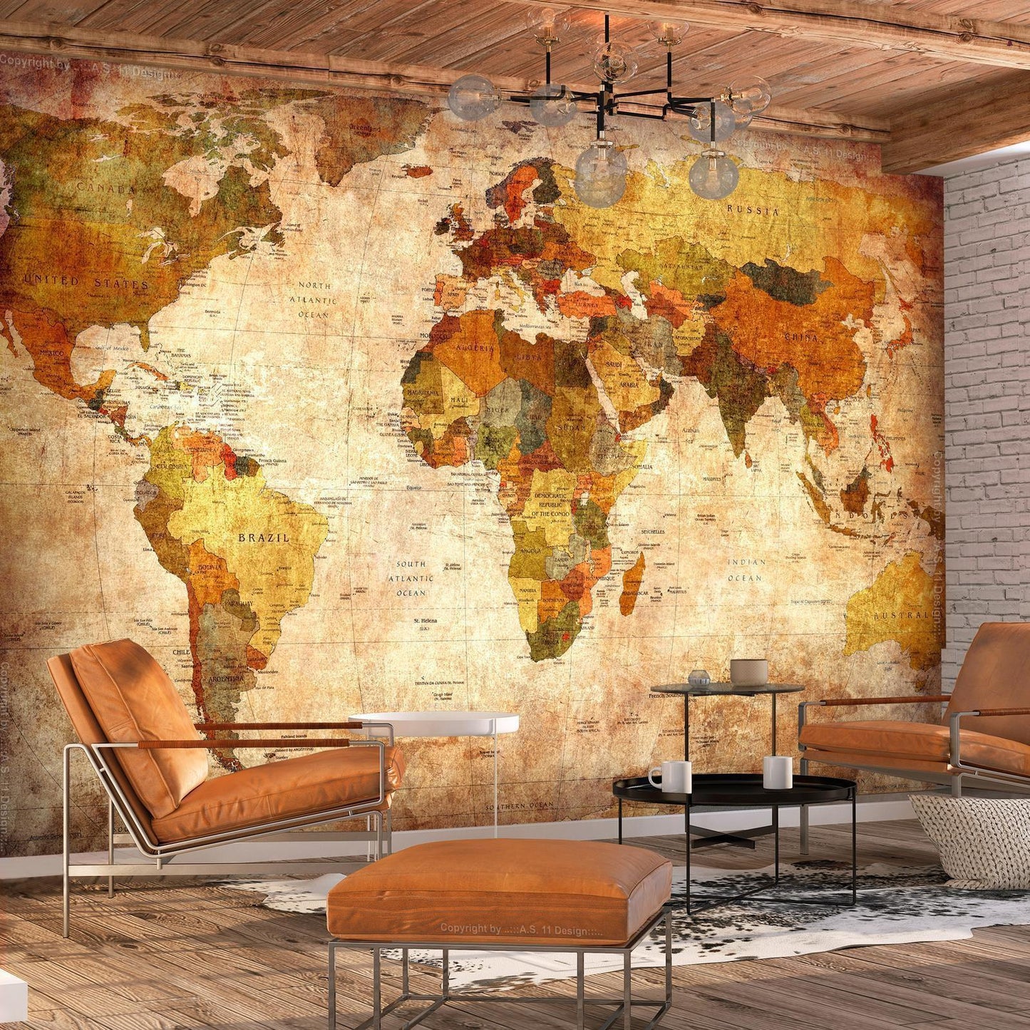 Fototapete - Old World Map Artgeist