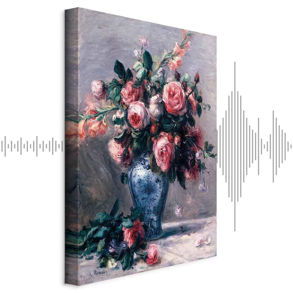 Leinwandbild - Pierre-Auguste Renoir – Vase of Roses