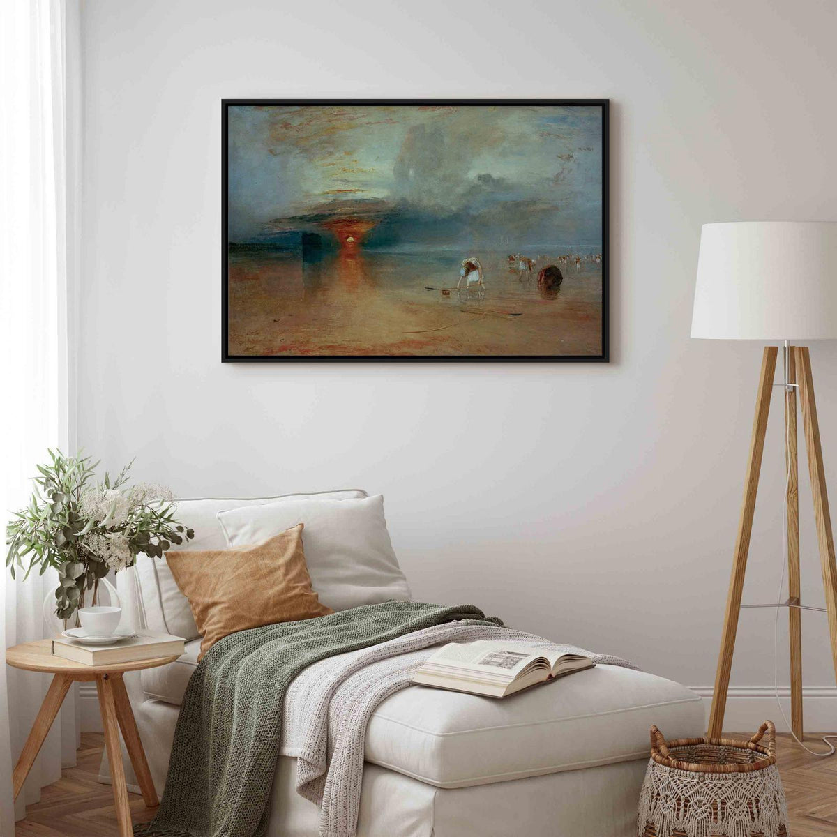 Leinwandbild - William Turner – Calais Sands at Low Water