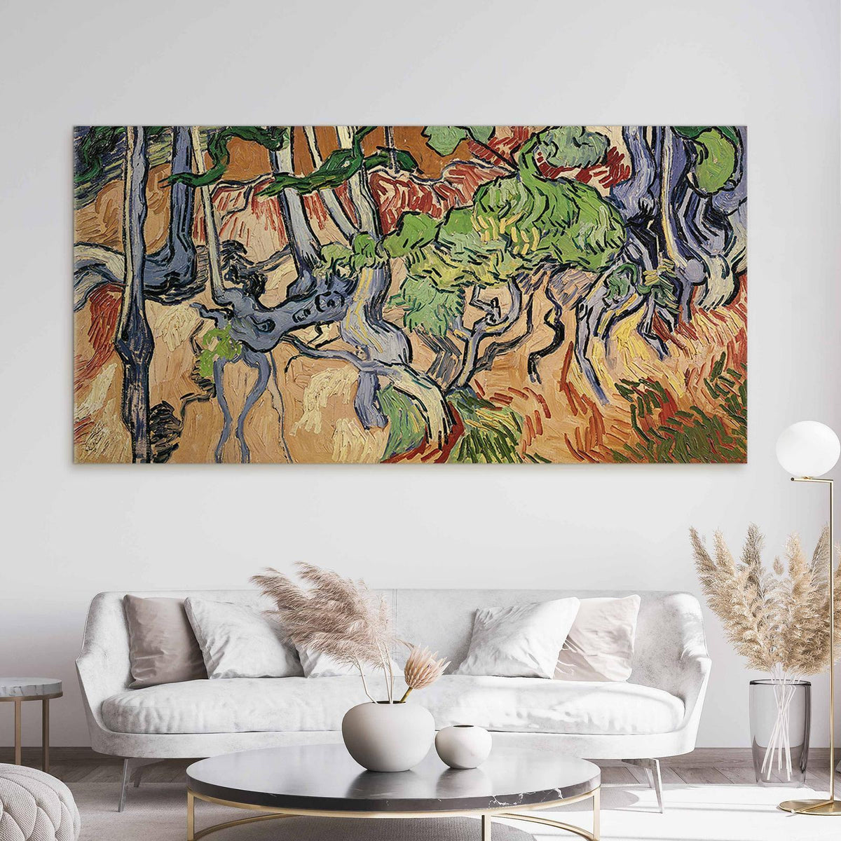 Wandbild XXL - Vincent van Gogh – Tree Roots