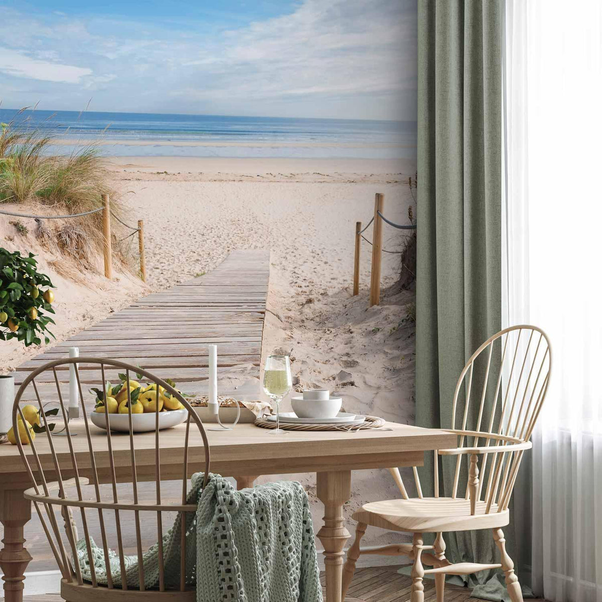 Fototapete Am Strand – Traumhafte Küstenlandschaft