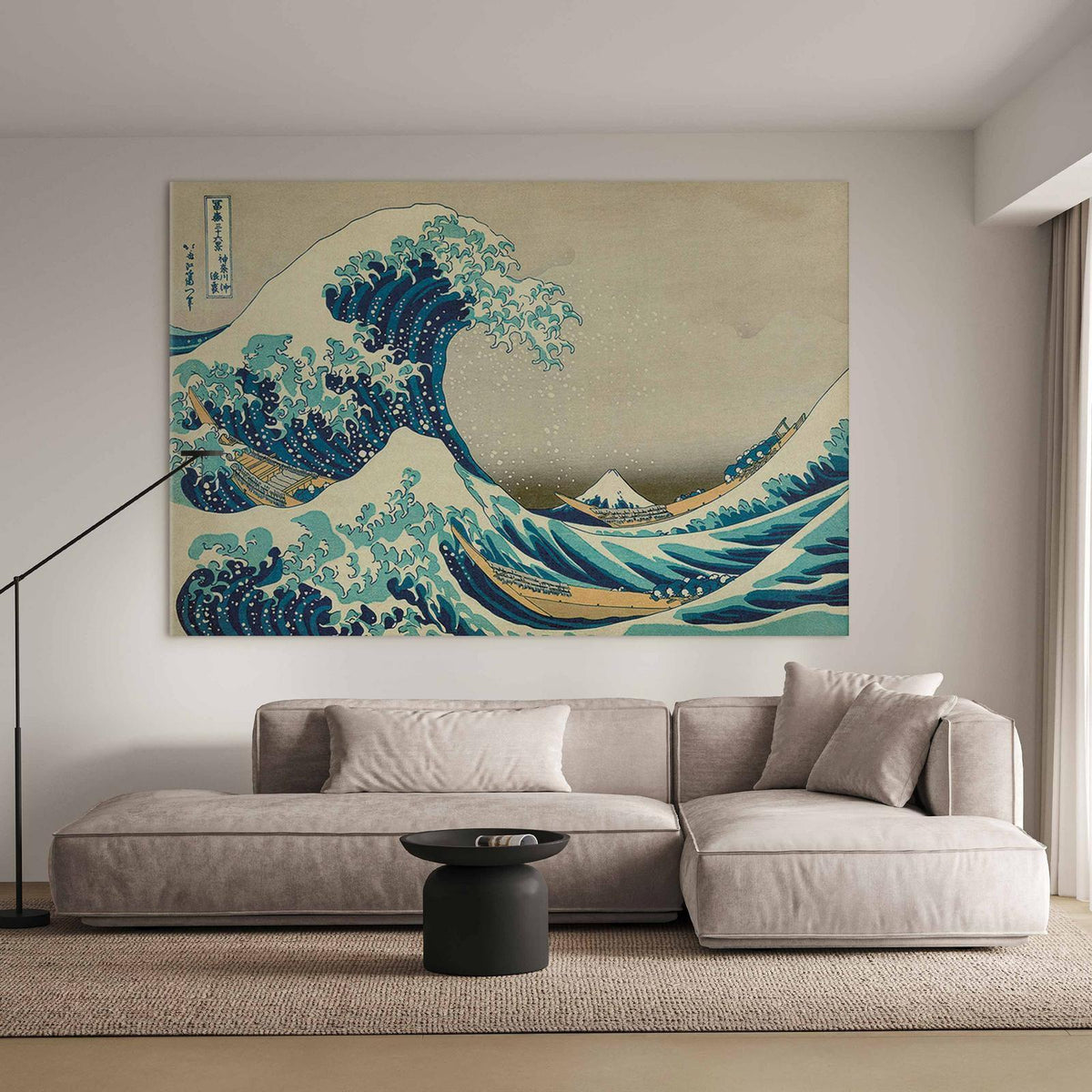 Wandbild XXL – Hokusai Katsushika – Die große Welle vor Kanagawa
