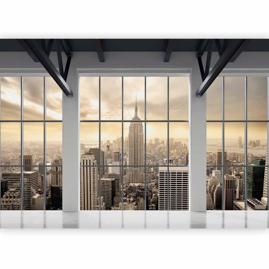 Fototapete - Clouds over New York City