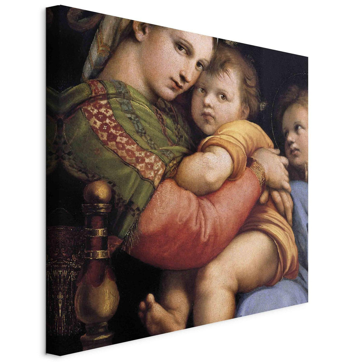 Leinwandbild - Rafael Santi – Madonna on a Chair