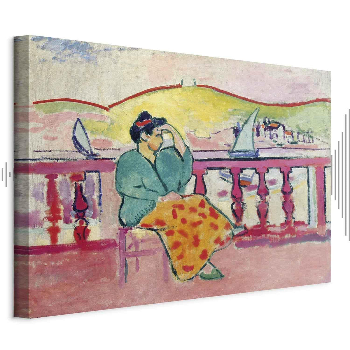 Leinwandbild - Henri Matisse – Woman on the Terrace