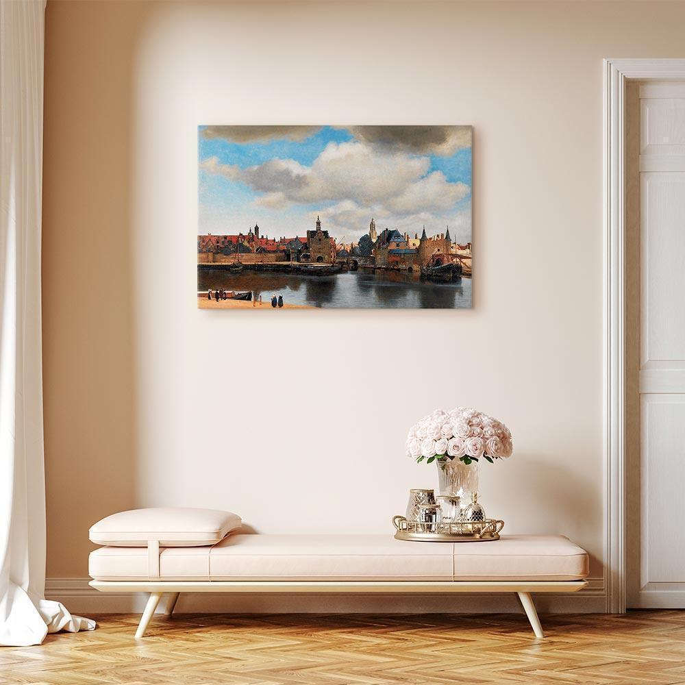 Leinwandbild - Jan Vermeer – View of Delft