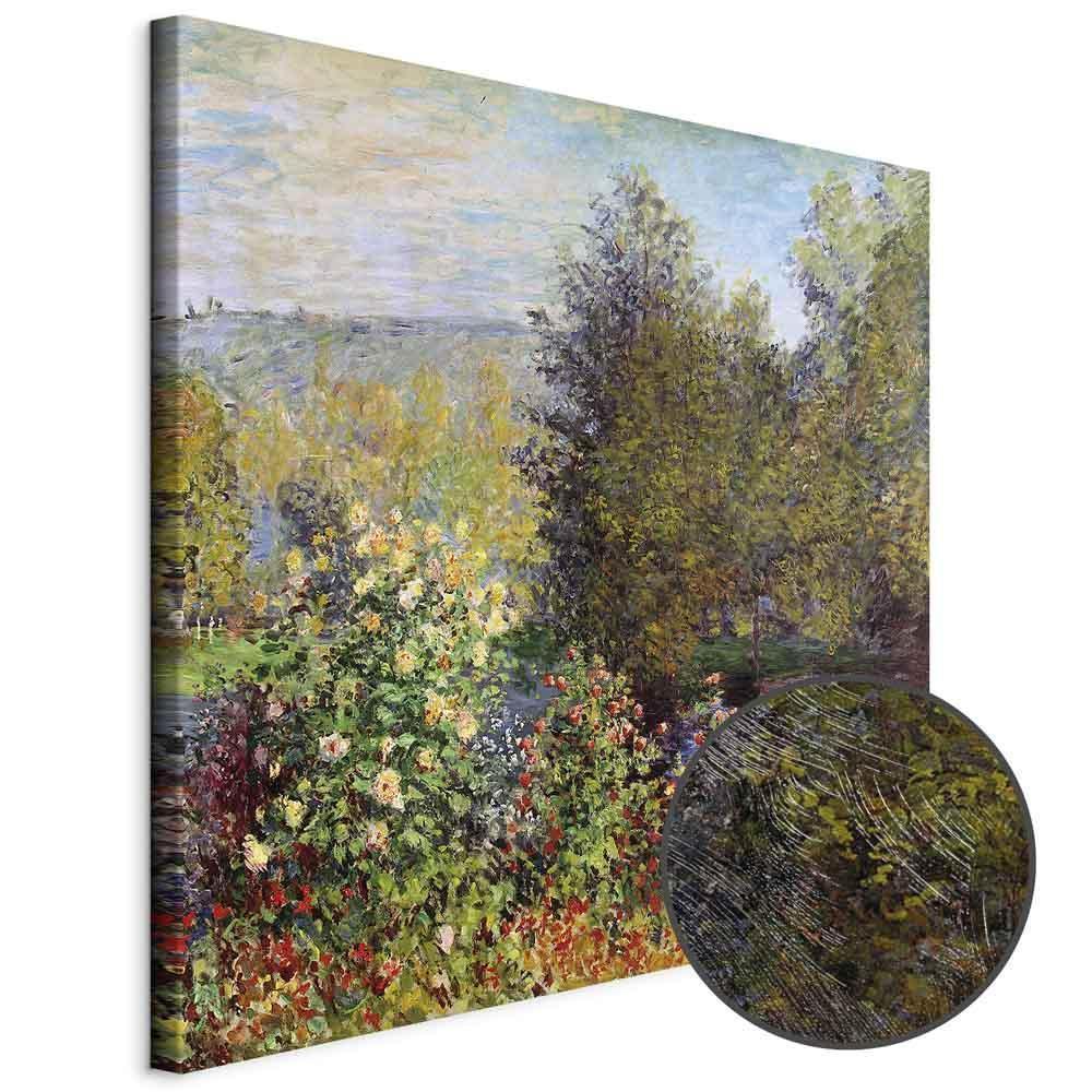 Leinwandbild - Claude Monet – Coin de jardin à Montgeron
