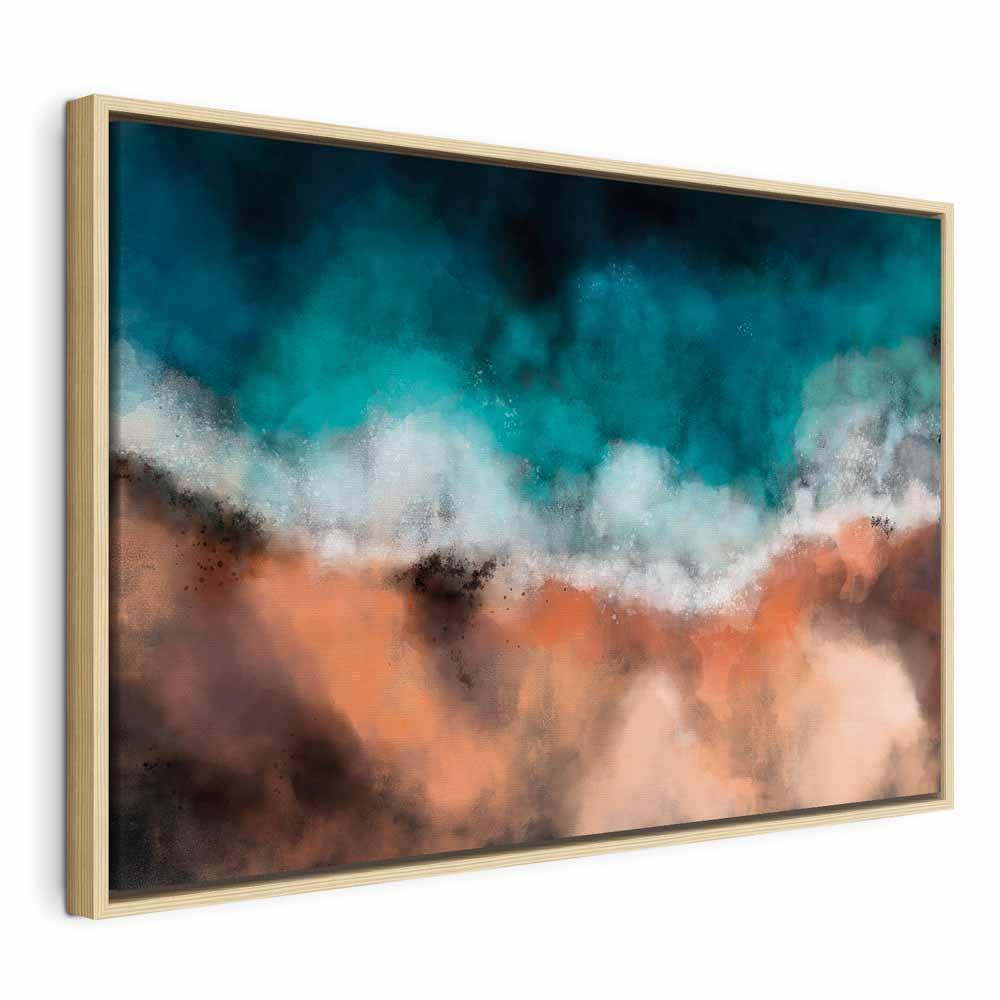 Leinwandbild - Waves in the Sand (1 Part) Wide