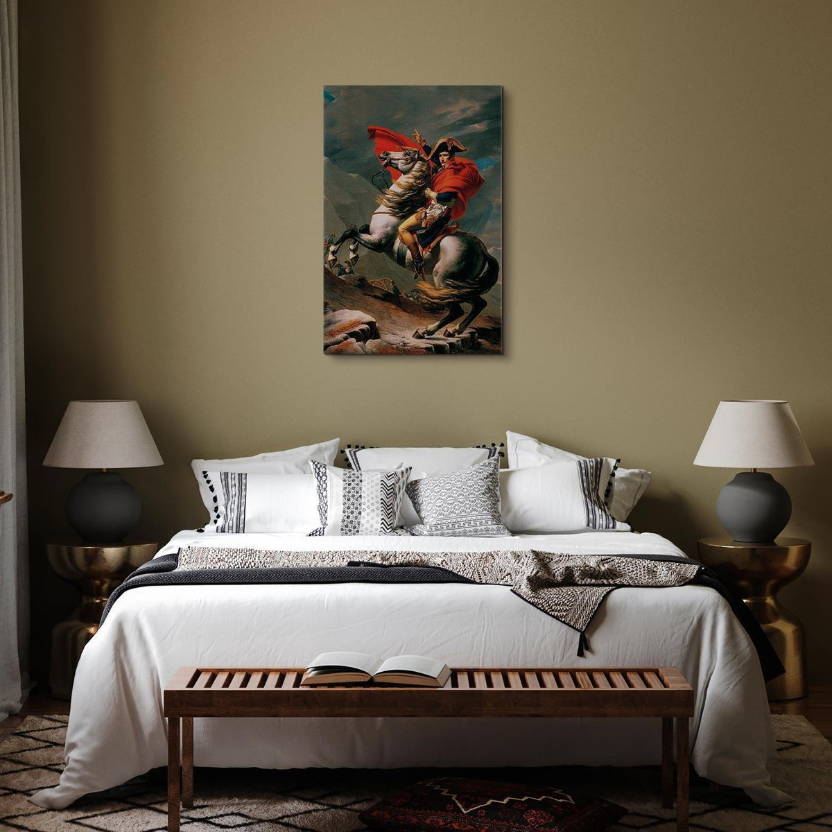 Leinwandbild - Jacques-Louis David – Napoleon Crossing the Alps