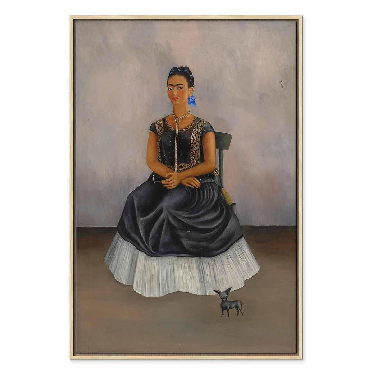 Leinwandbild - Frida Kahlo – Itzcuintli Dog with Me
