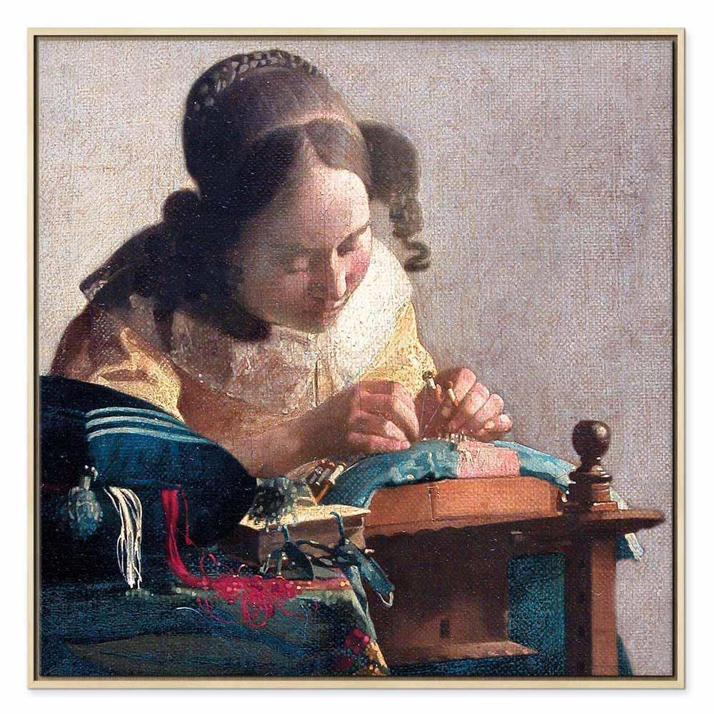 Leinwandbild - Jan Vermeer – The Lacemaker