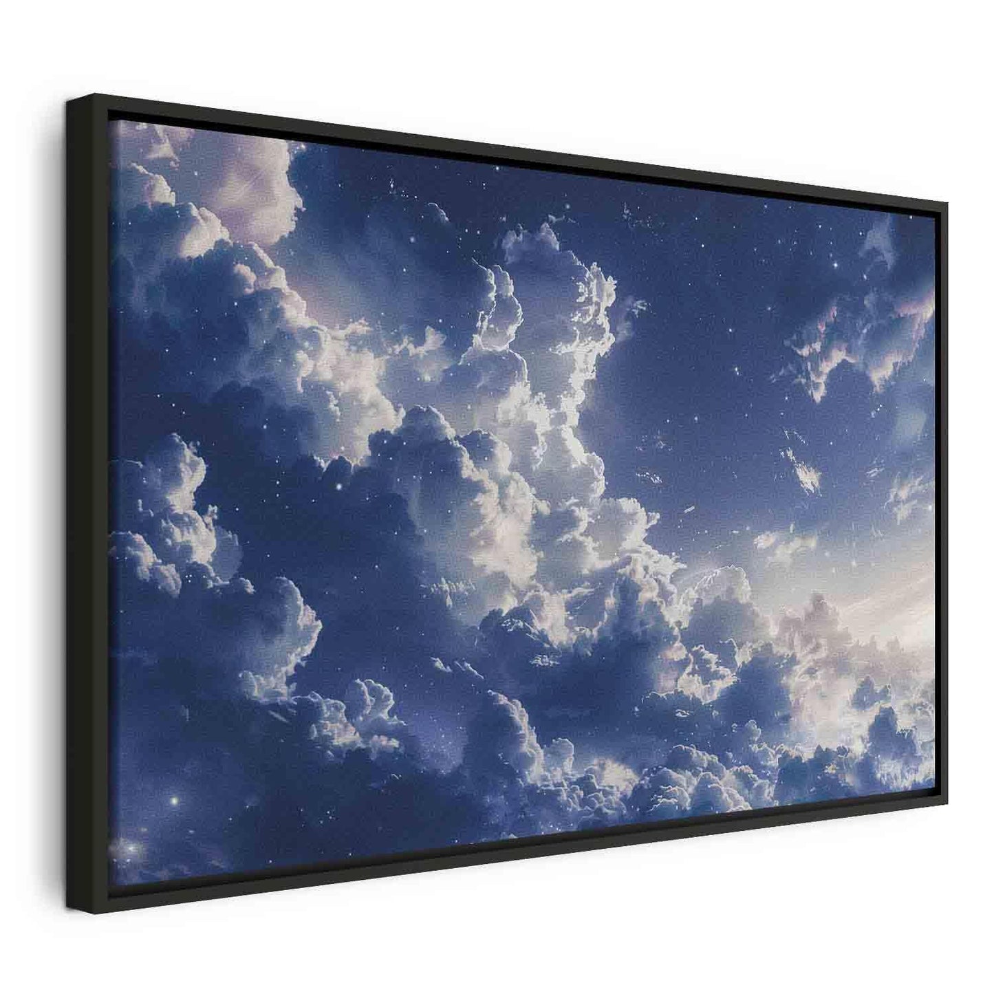 Leinwandbild - Starry Clouds and Delicate Light Over a Corner of the Sky Artgeist