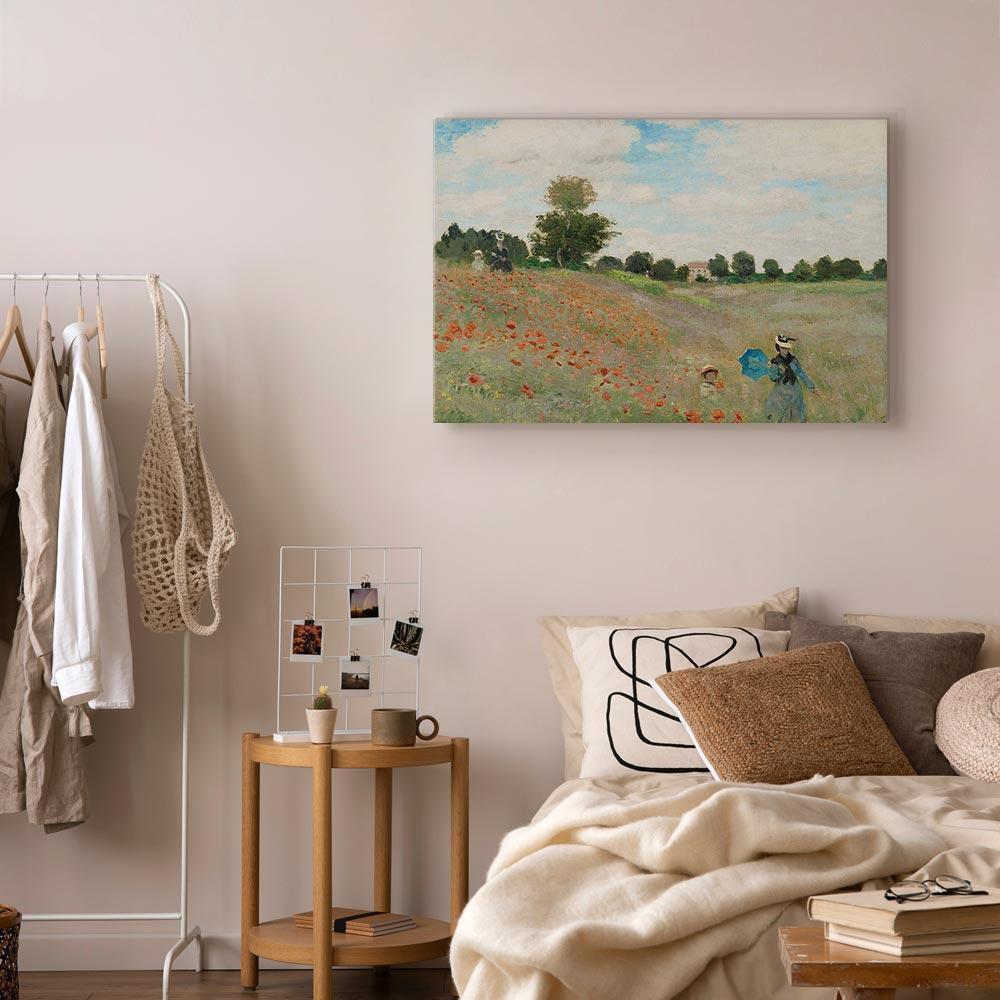Leinwandbild - Claude Monet – Poppy Field near Argenteuil