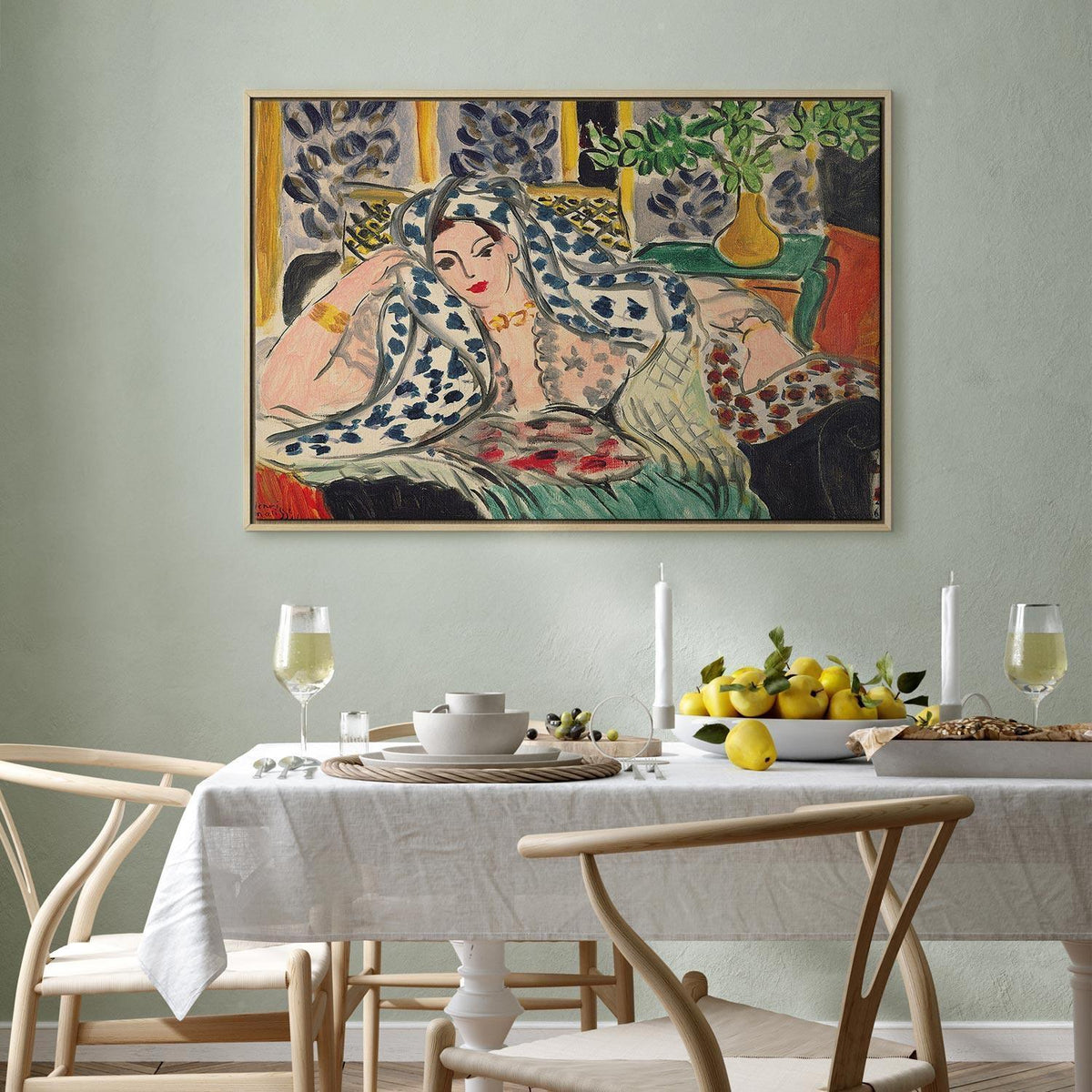 Leinwandbild - Henri Matisse – Odalisque at Fautenuil