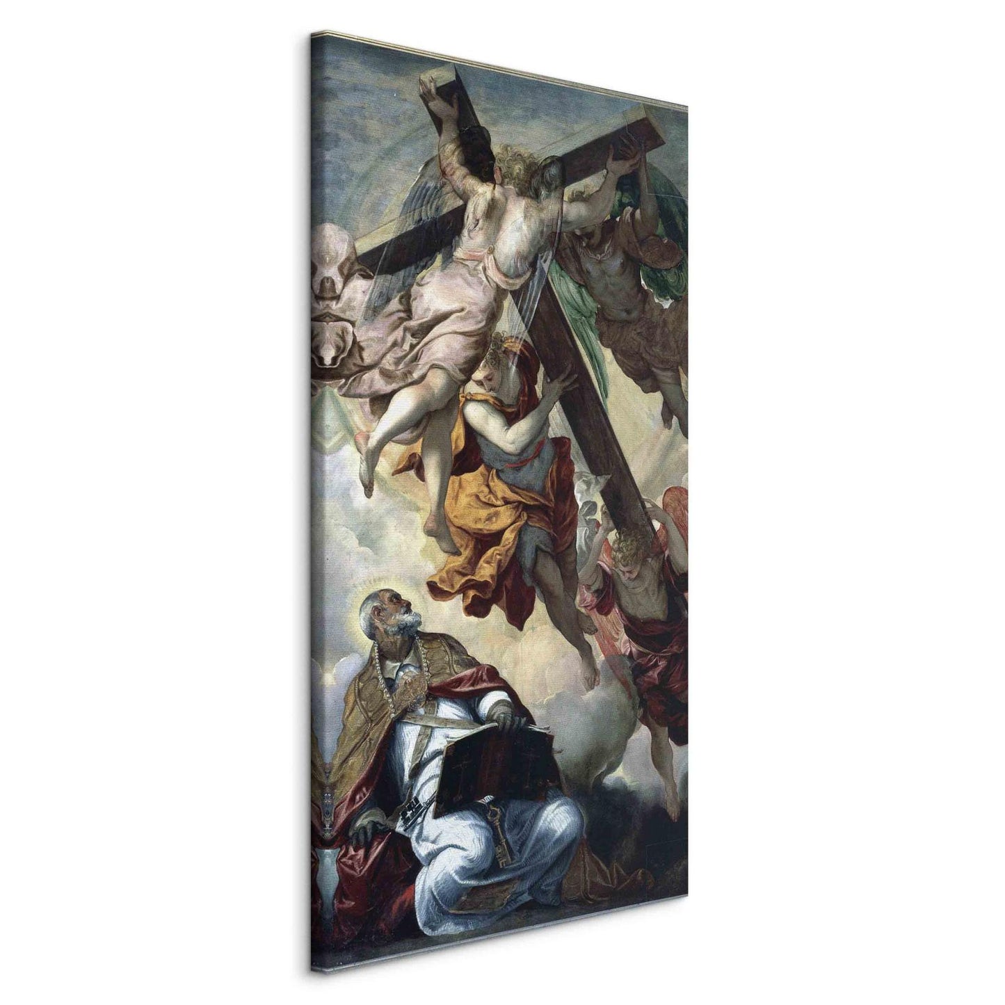 Leinwandbild - Apparition of the Cross to St Peter (Tintoretto ) Artgeist