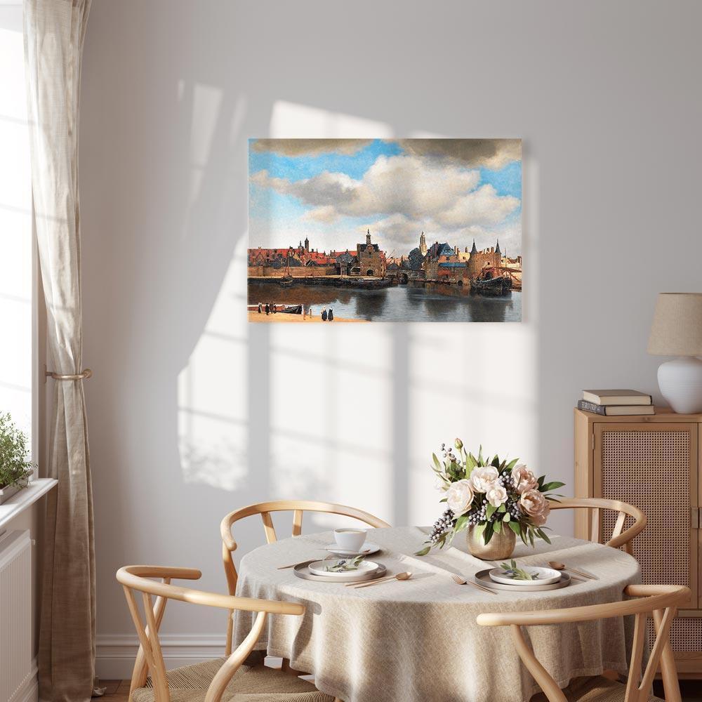 Leinwandbild - Jan Vermeer – View of Delft