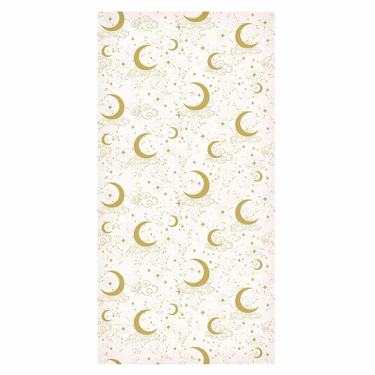 Tapete - Moonlit Nights - Delicate Moons and Clouds in a Warm Tone