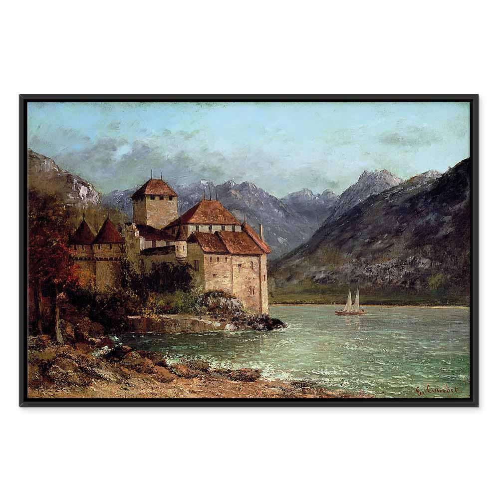 Leinwandbild - Gustave Courbet -Chillon Castle