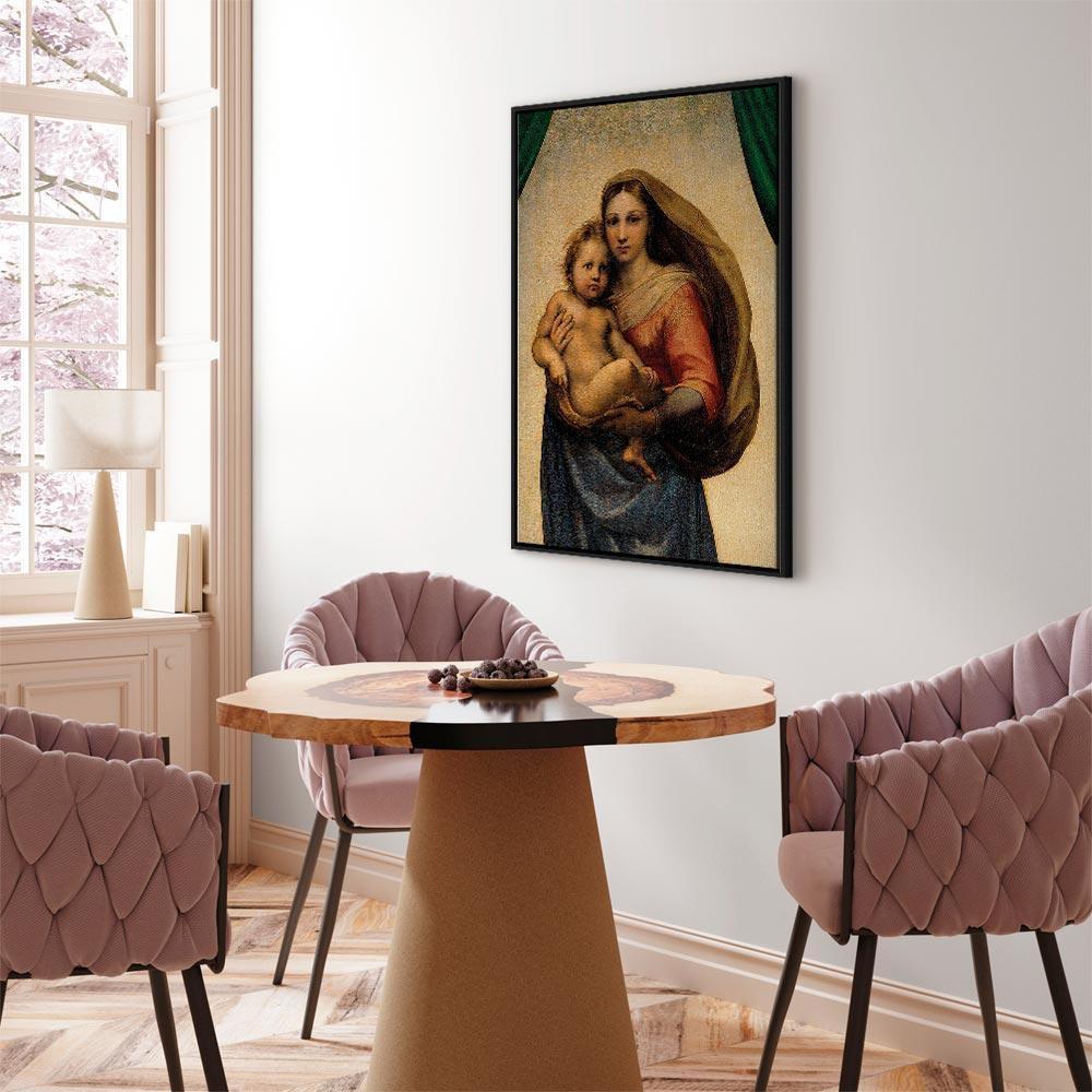 Leinwandbild - Raphael – Sistine Madonna (fragment)