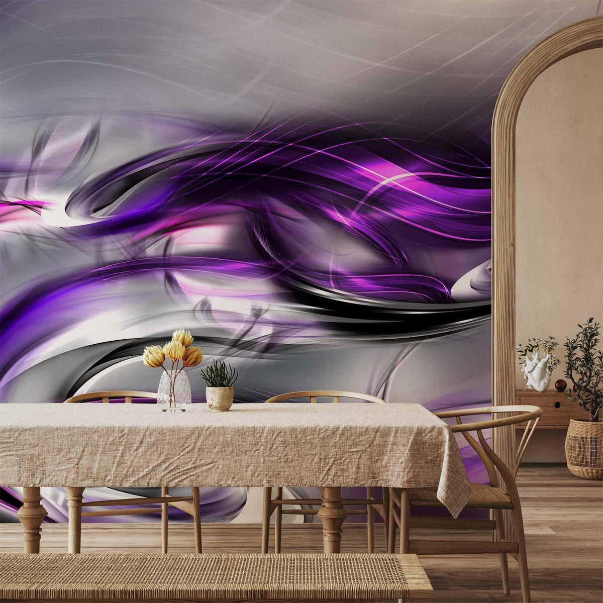 Fototapete - Purple Swirls