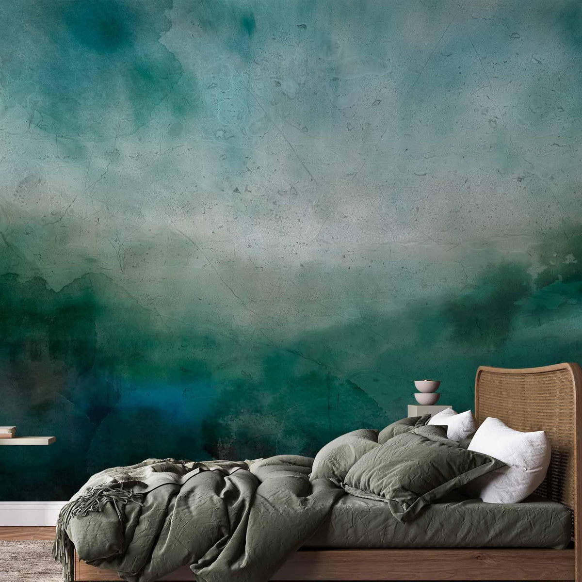 Fototapete - Malachite Landscape