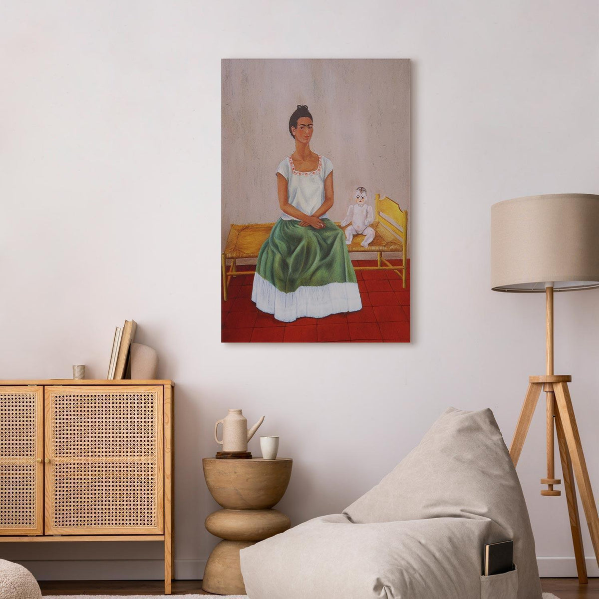 Leinwandbild - Frida Kahlo – Me and My Doll