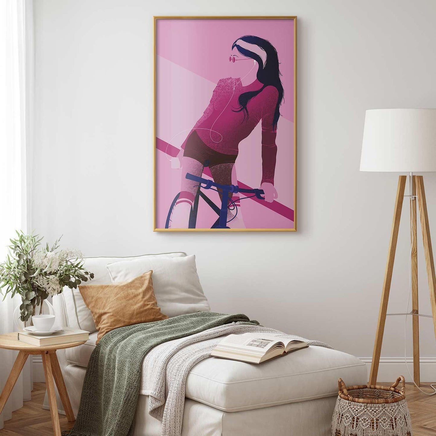Poster - Woman on a Bicycle Artgeist